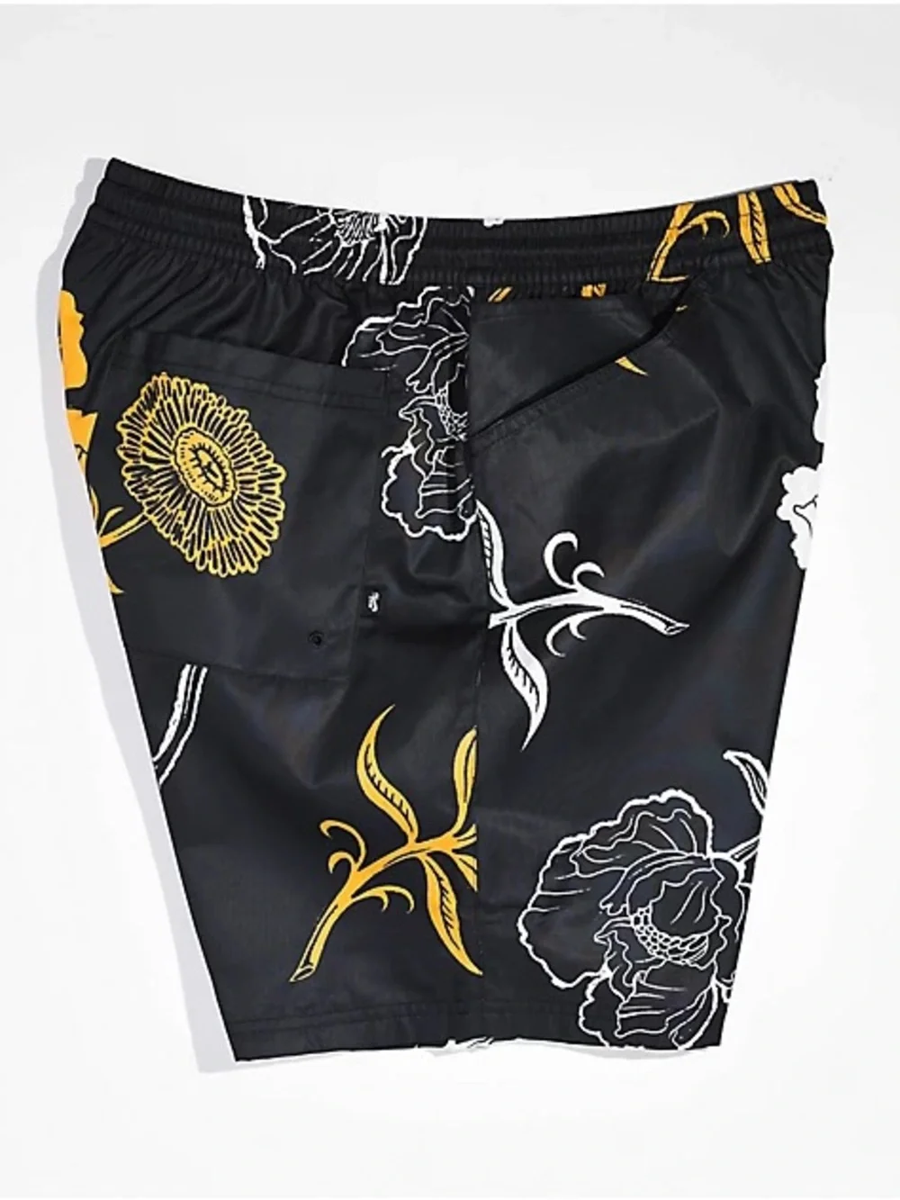 Men's Black Floral Swim/Athletic Shorts - Nike - Picture 4 of 9